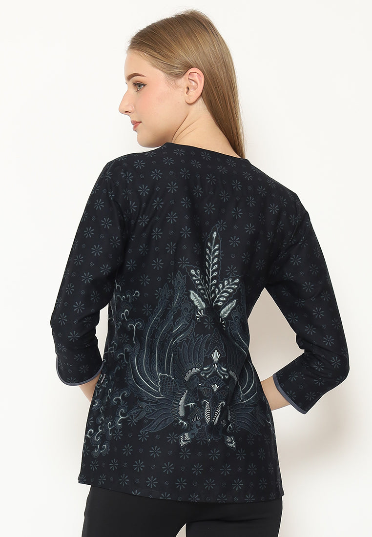 Hadinata Batik Wanita Superfine Blouse Kirani Kaivan