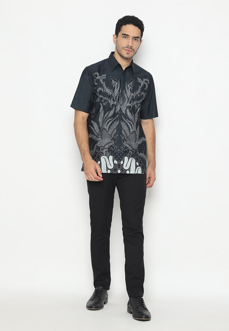 Hadinata Batik Pria Kemeja Pendek Slimfit Ranvir Ranita