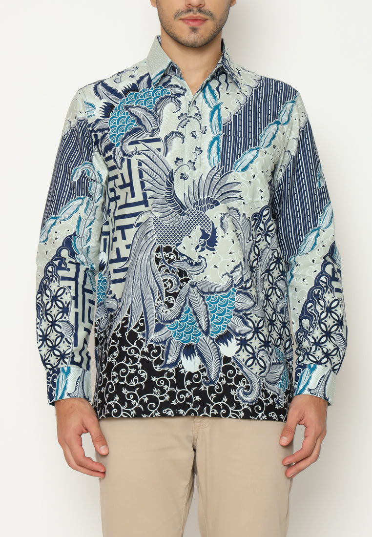 Hadinata Batik Pria Kemeja Panjang Smith