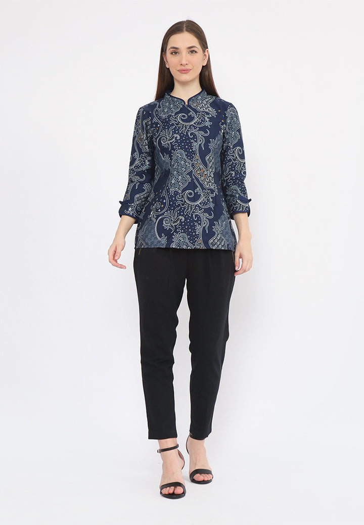 Hadinata Batik Wanita Superfine Blouse Sundari Samudra