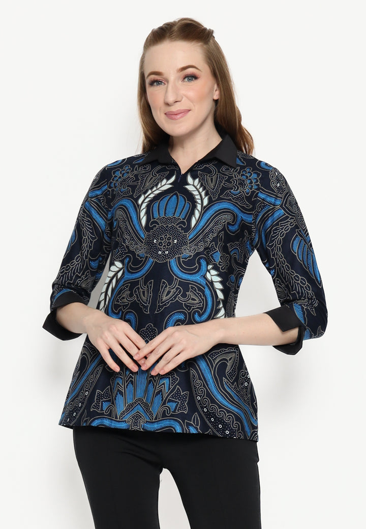 Hadinata Batik Wanita Blouse Zena Zack