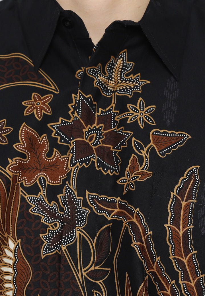 Hadinata Batik Premium Pria Kemeja Pendek Gyan Gayatri