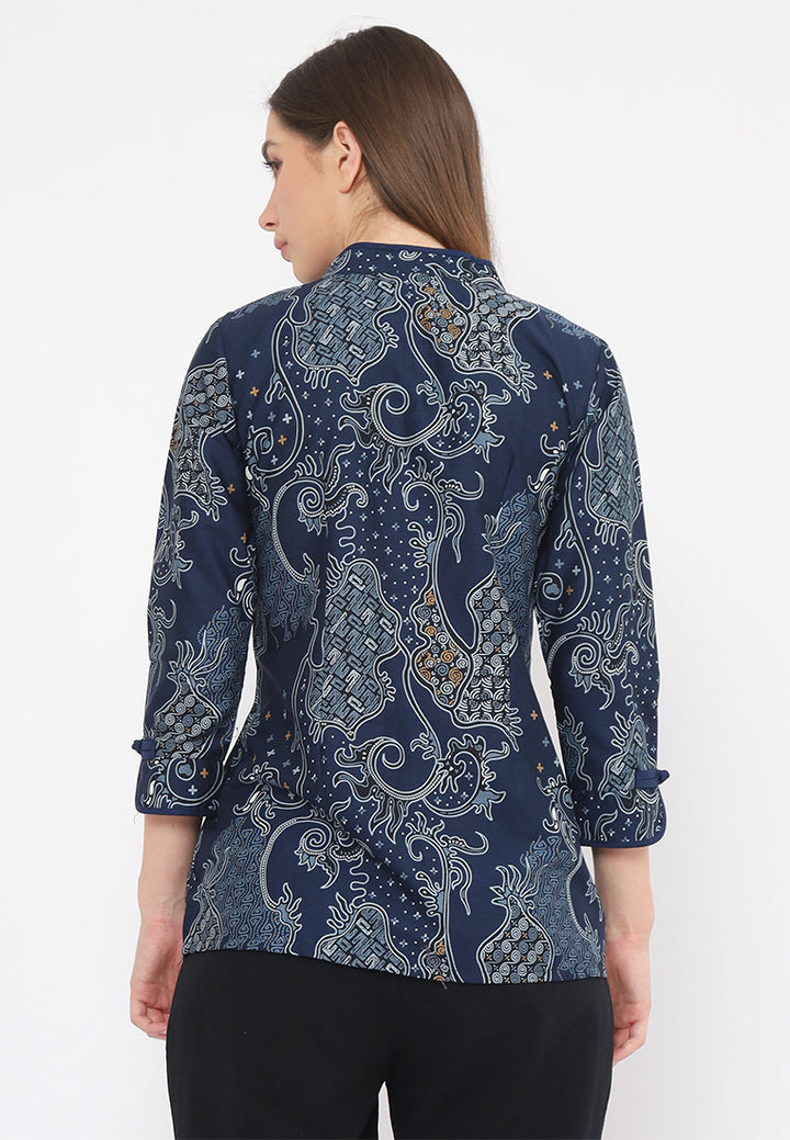 Hadinata Batik Wanita Superfine Blouse Sundari Samudra
