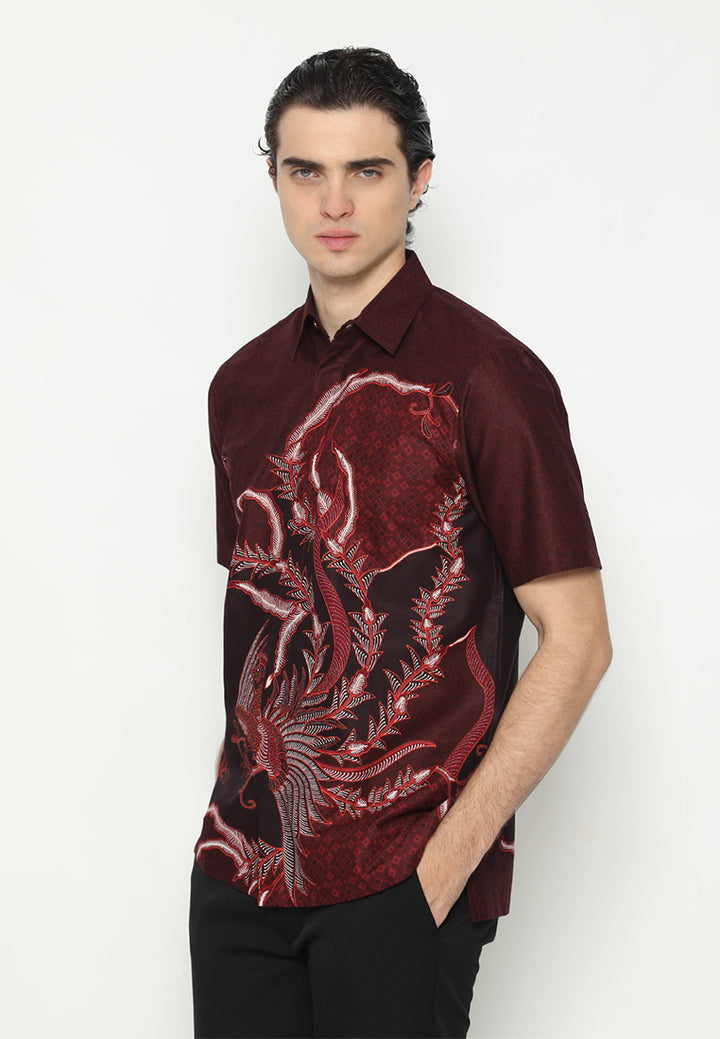 Hadinata Batik Pria Kemeja Pendek Genta Gyana