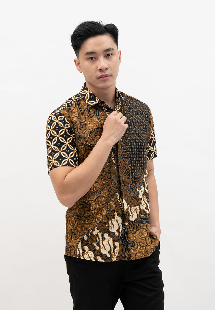 Hadinata Batik Pria Kemeja Pendek Manggala Manggala