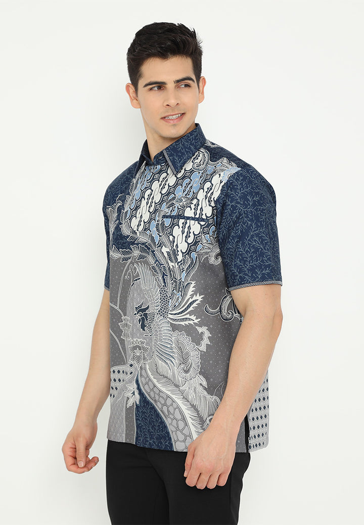 Hadinata Embroidery Batik Kemeja Pendek Jaya Jiva