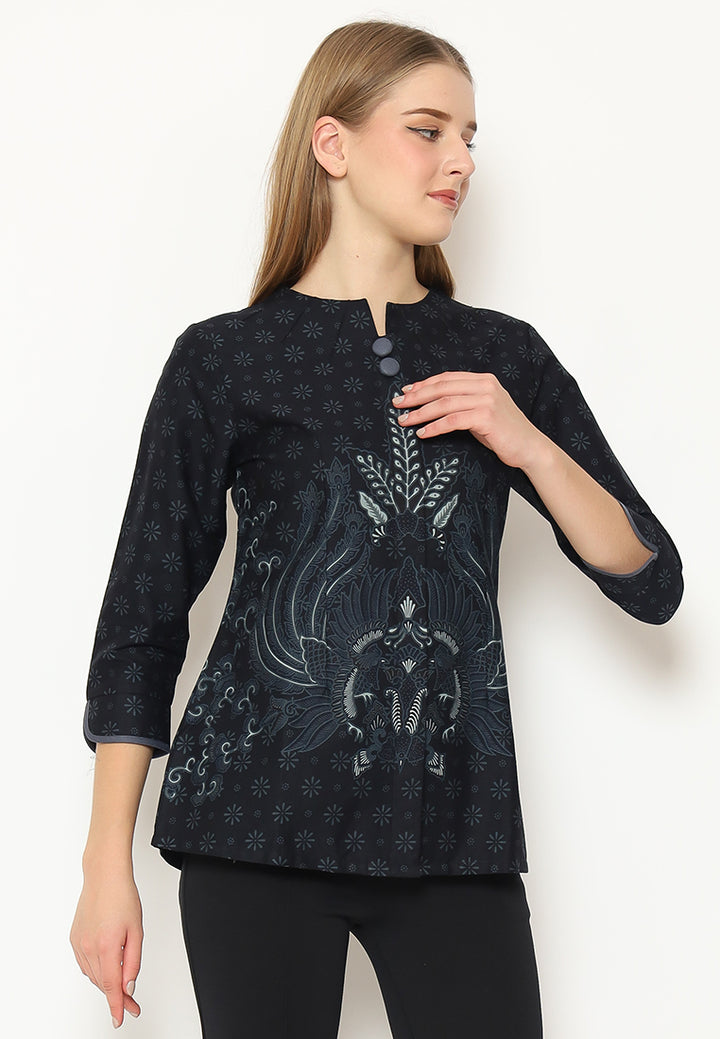 Hadinata Batik Wanita Superfine Blouse Kirani Kaivan