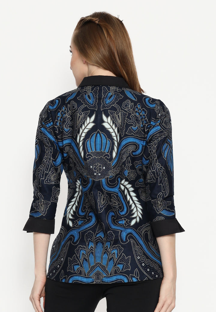 Hadinata Batik Wanita Blouse Zena Zack