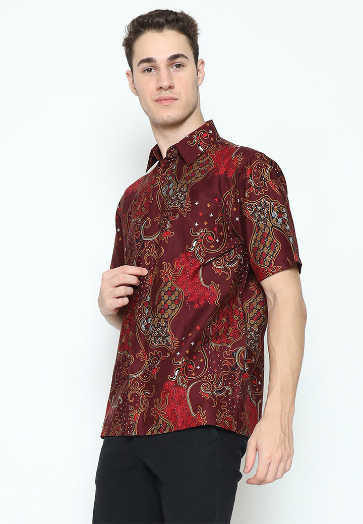 Hadinata Batik Kemeja Pendek Superfine Cendana Candika