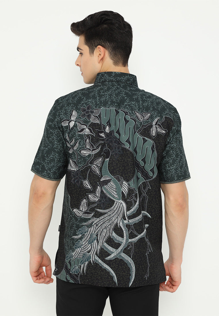 Hadinata Embroidery Batik Kemeja Pendek Neel Nylam