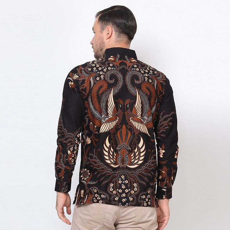 Hadinata Batik Premium Kemeja Batik Pria Lengan Panjang Furing  Adelio Pinggala