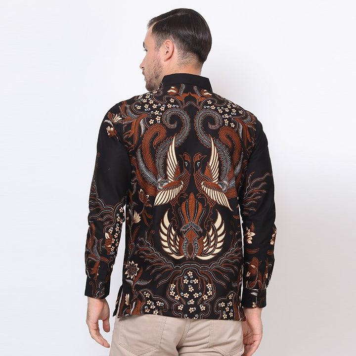 Hadinata Batik Premium Kemeja Batik Pria Lengan Panjang Furing  Adelio Pinggala