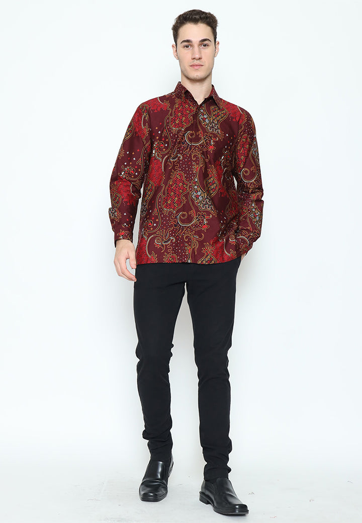 Hadinata Batik Kemeja Panjang Furing Superfine Cendana Candika