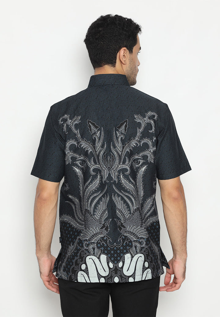 Hadinata Batik Pria Kemeja Pendek Slimfit Ranvir Ranita