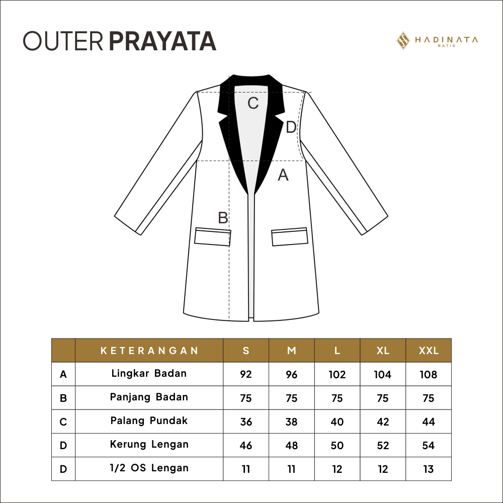 Hadinata Batik Wanita Outer Furing Dobby Prayata