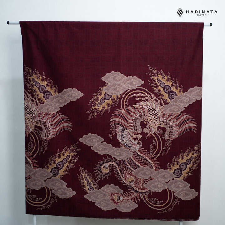 Hadinata Kain Batik Katun Superfine Bhawana Maroon