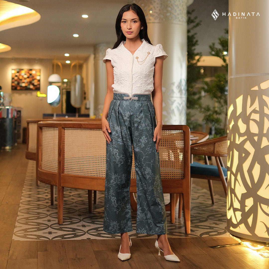 Hadinata Batik Premium Celana Batik Wanita Wardhani Blue