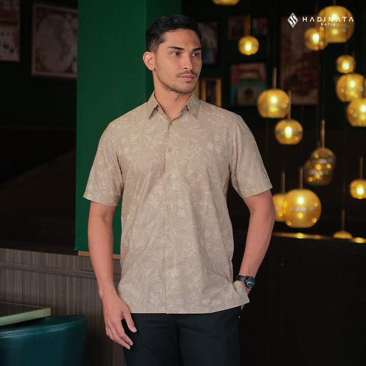 Kemeja Lengan Pendek - Rewangsang Cream