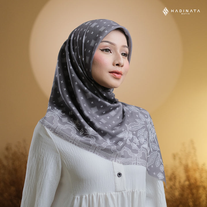 Hadinata Batik Hijab Premium Blerina Black