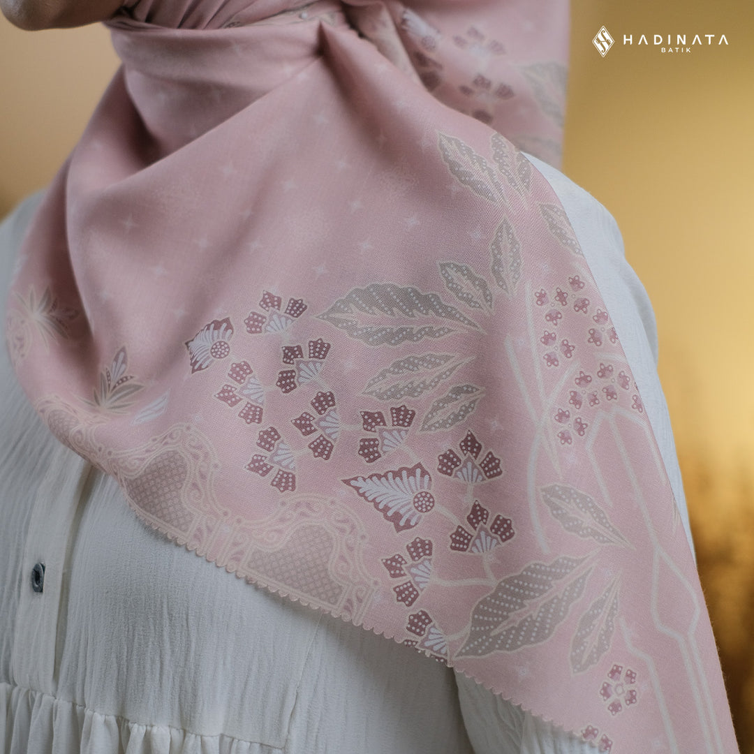 Hadinata Batik Hijab Premium Blerina Pink