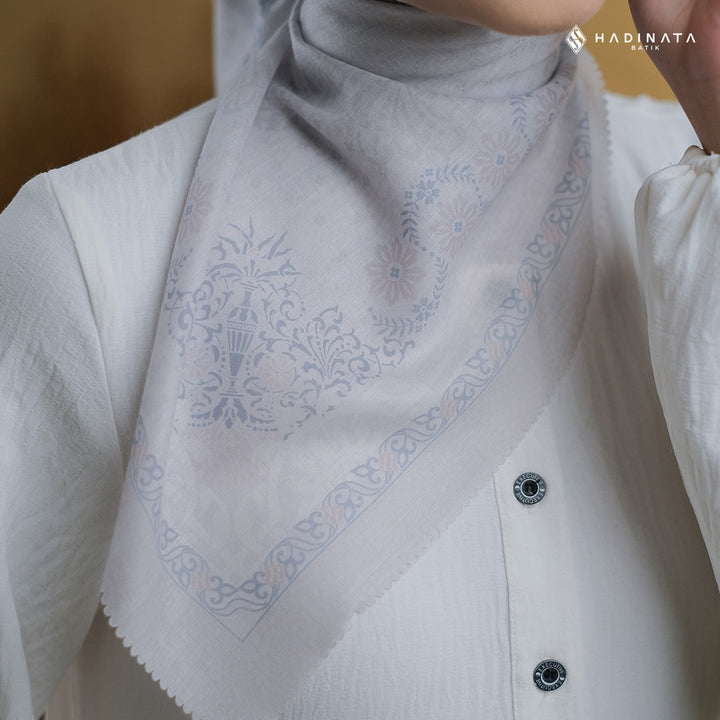 Hadinata Batik Hijab Premium Almyra Grey