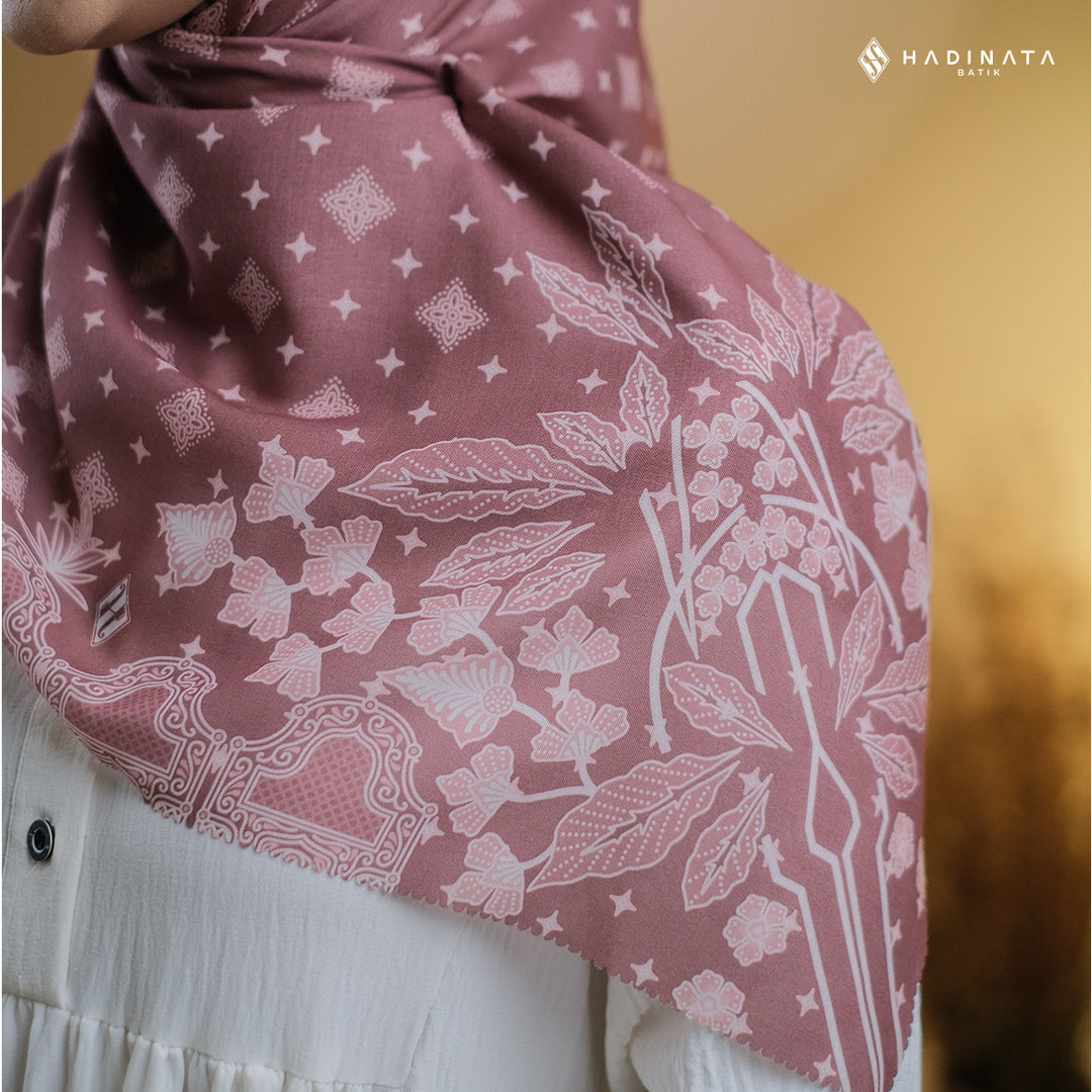 Hadinata Batik Hijab Premium Blerina Maroon