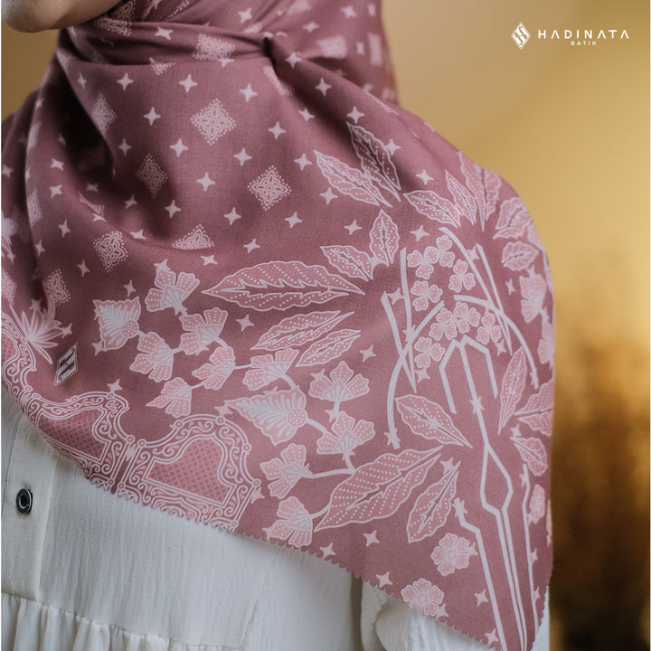 Hadinata Batik Hijab Premium Blerina Maroon