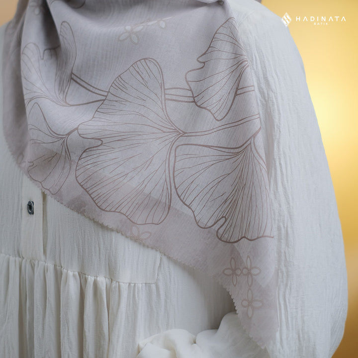 Hadinata Batik Hijab Premium Harmony Grey