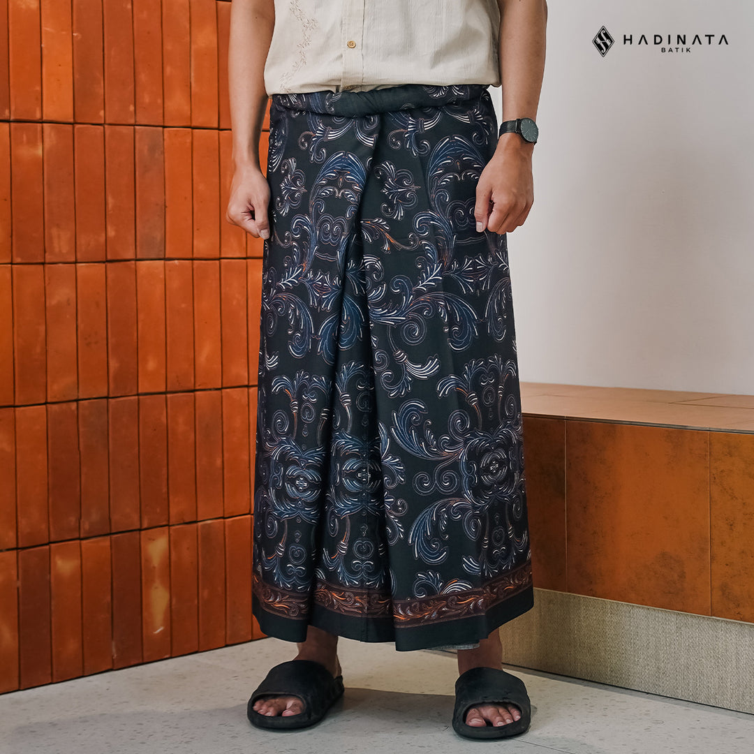 Hadinata Batik Premium Sarung Aizel Black
