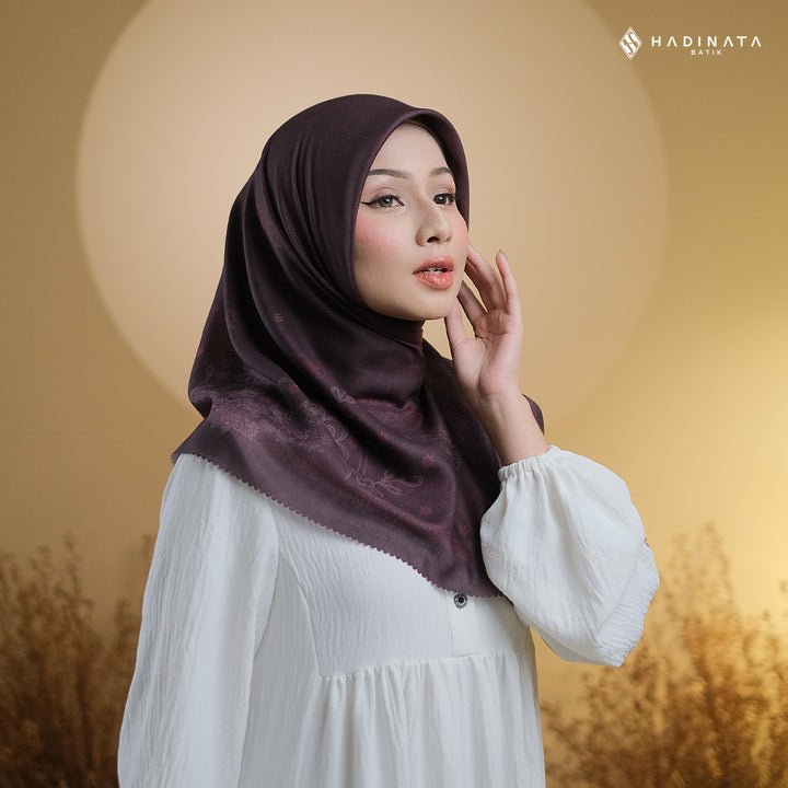 Hadinata Batik Hijab Premium Alina Burgundy