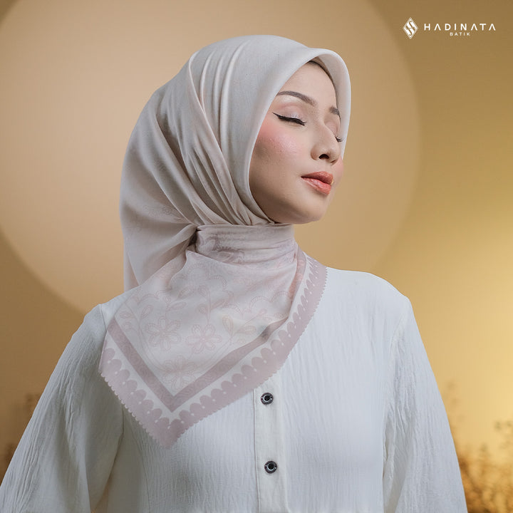 Hadinata Batik Hijab Premium Alina Cream