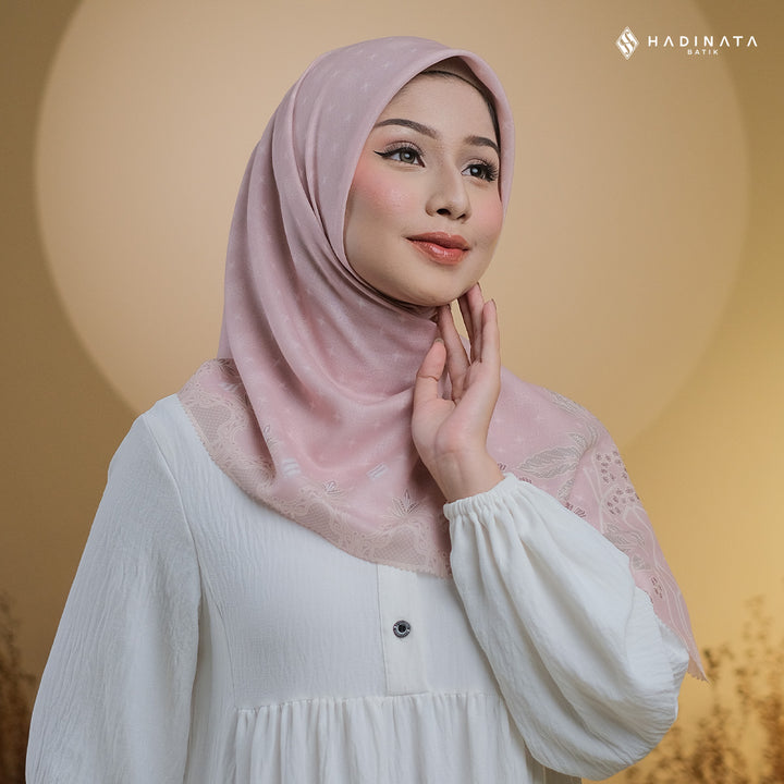 Hadinata Batik Hijab Premium Blerina Pink