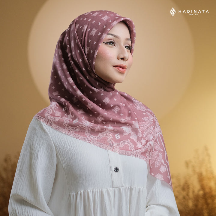 Hadinata Batik Hijab Premium Blerina Maroon