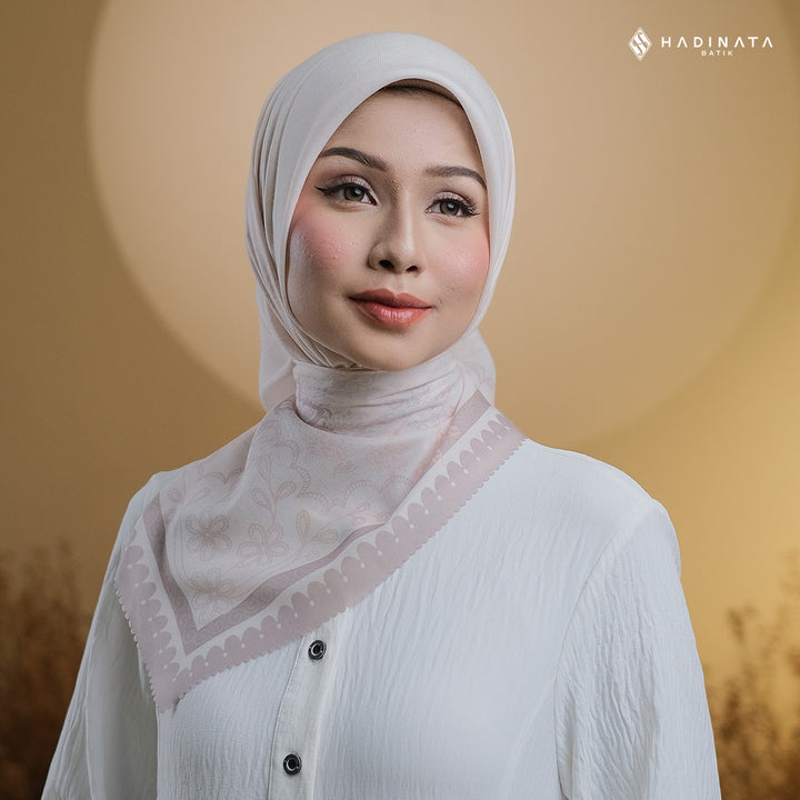 Hadinata Batik Hijab Premium Alina Cream