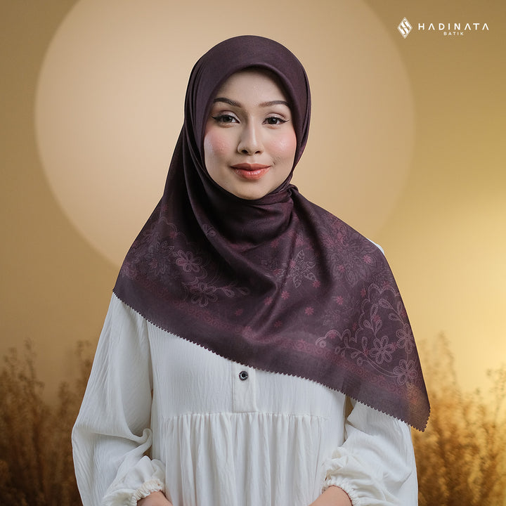 Hadinata Batik Hijab Premium Alina Burgundy