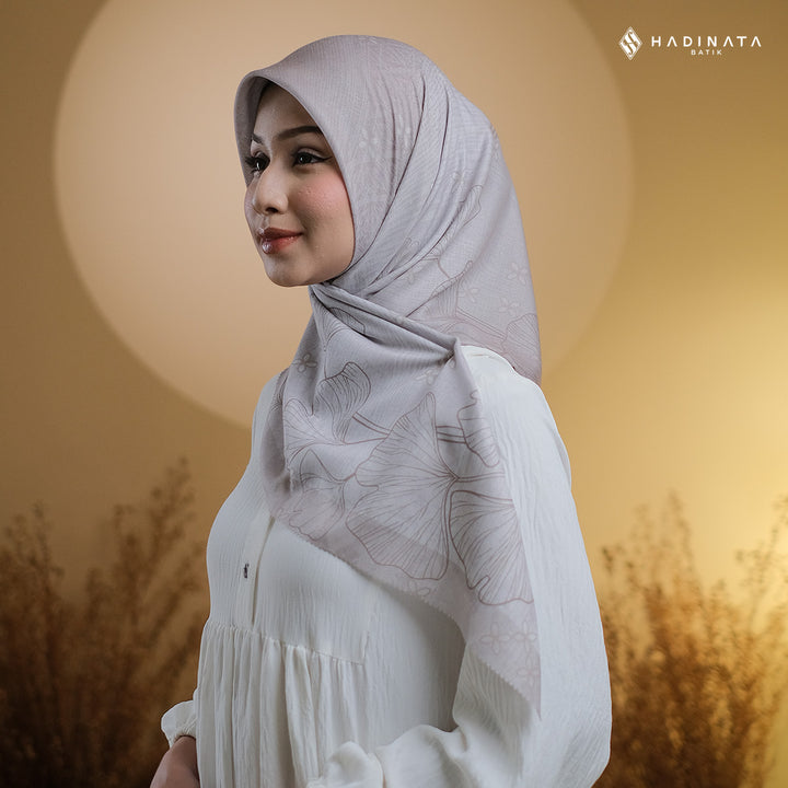 Hadinata Batik Hijab Premium Harmony Grey