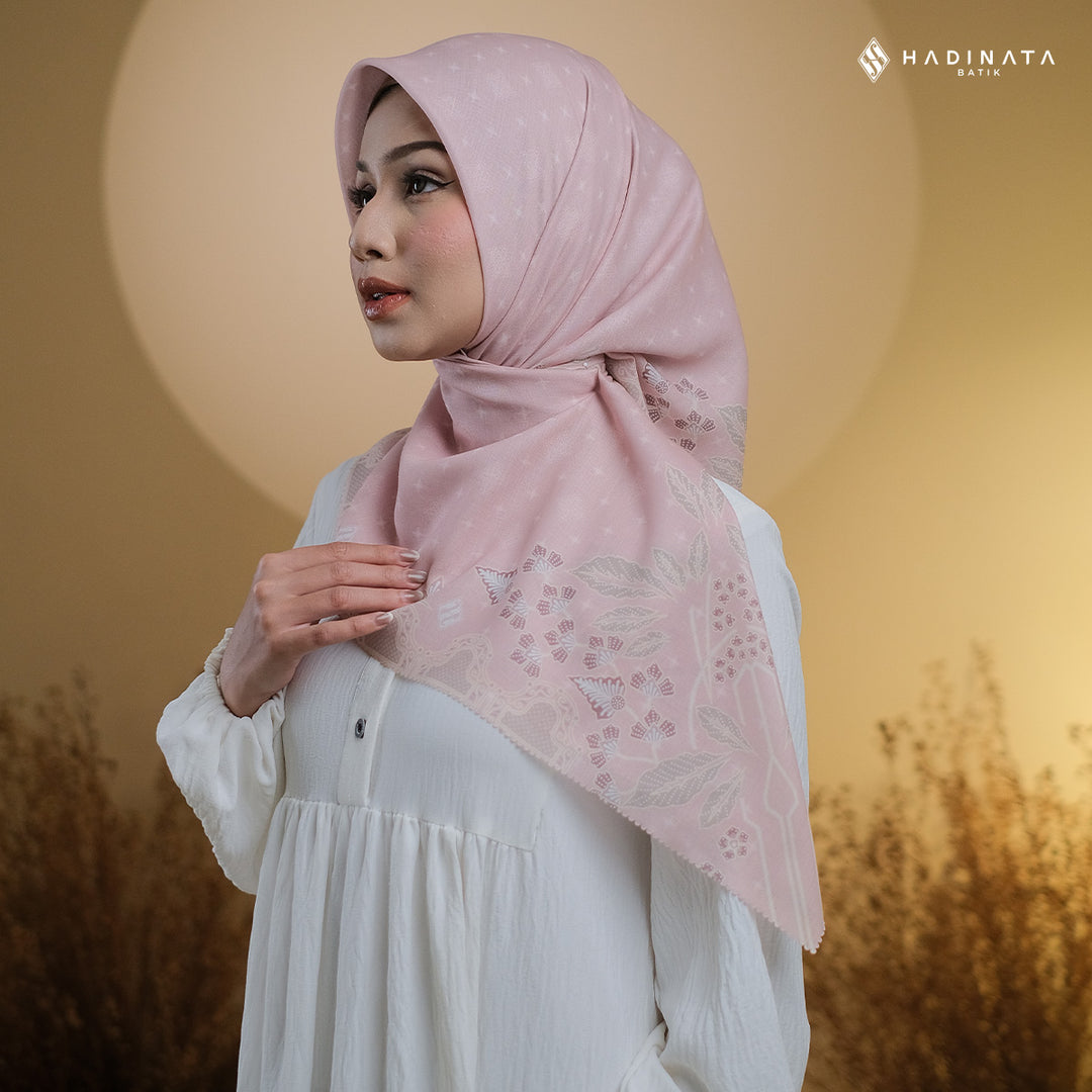 Hadinata Batik Hijab Premium Blerina Pink