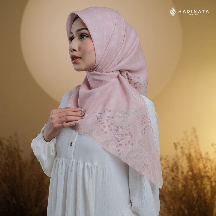 Hadinata Batik Hijab Premium Blerina Pink