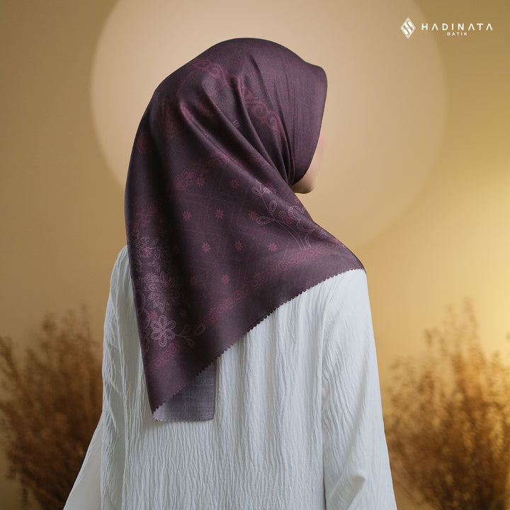 Hadinata Batik Hijab Premium Alina Burgundy