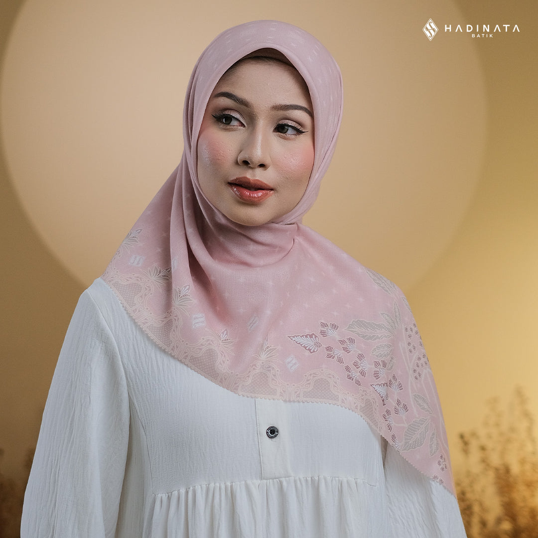 Hadinata Batik Hijab Premium Blerina Pink
