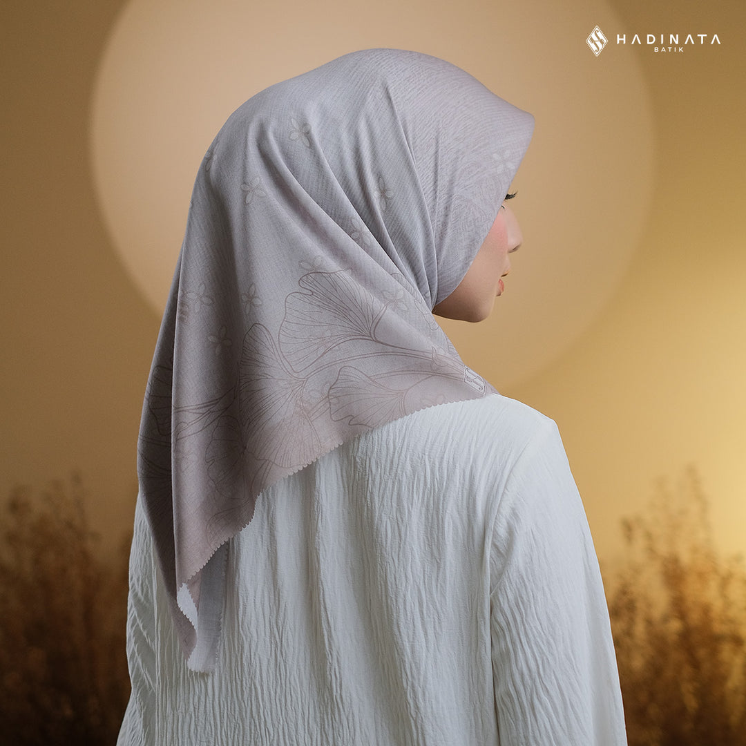 Hadinata Batik Hijab Premium Harmony Grey