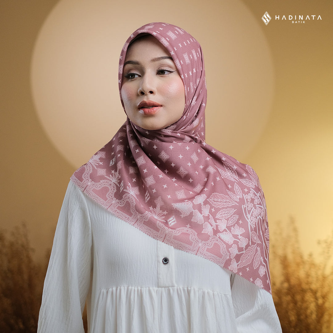 Hadinata Batik Hijab Premium Blerina Maroon