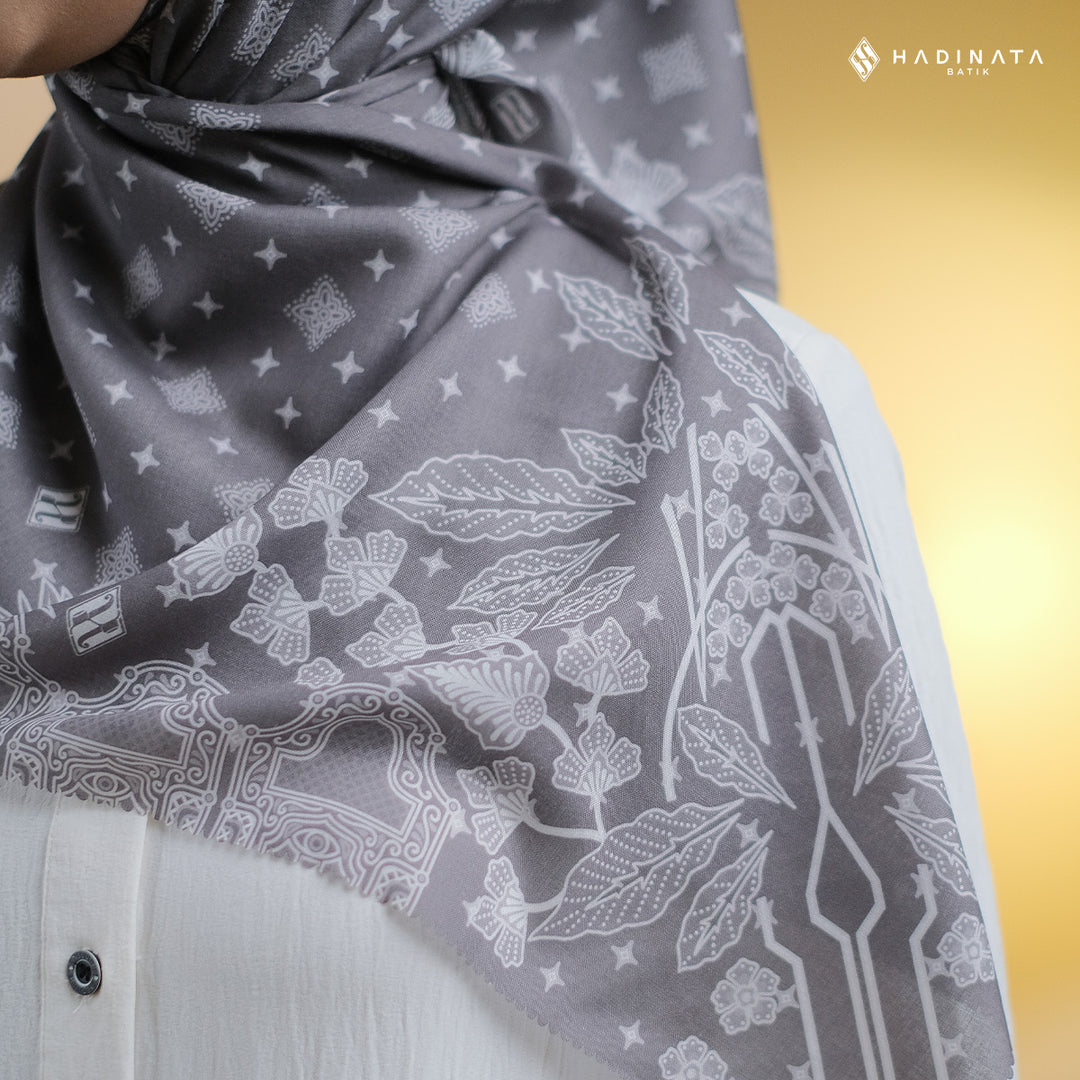 Hadinata Batik Hijab Premium Blerina Black
