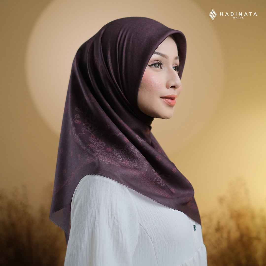 Hadinata Batik Hijab Premium Alina Burgundy