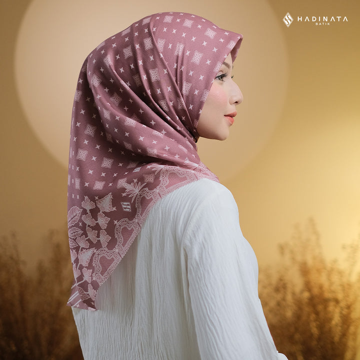 Hadinata Batik Hijab Premium Blerina Maroon