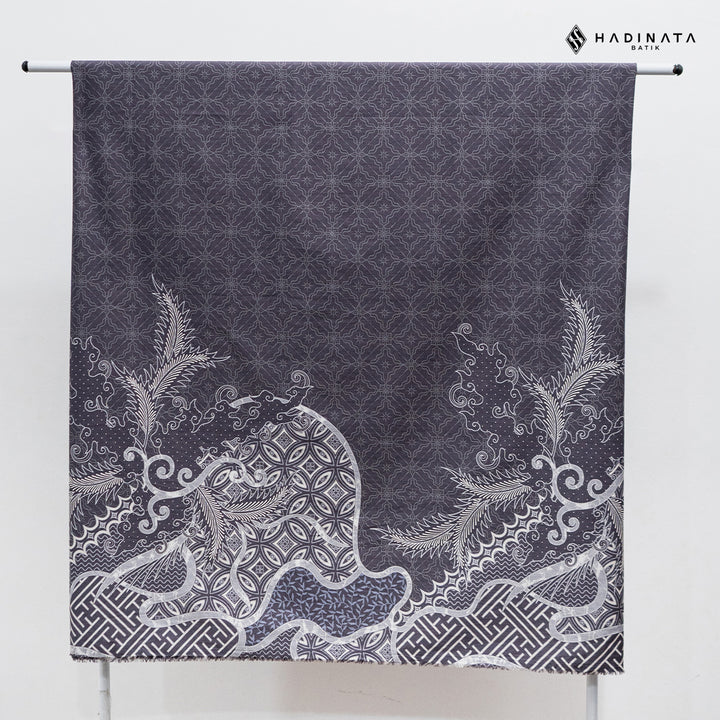 Hadinata Batik Premium Kain Katun Superfine Datura Grey