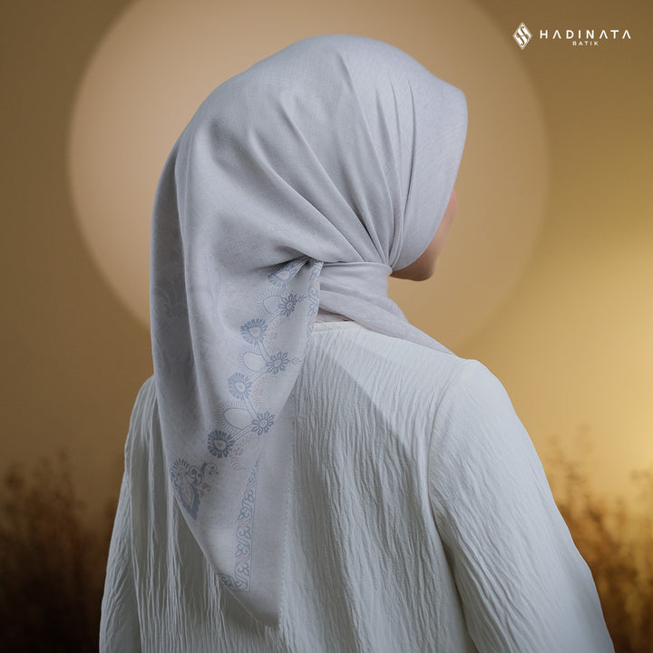 Hadinata Batik Hijab Premium Almyra Grey