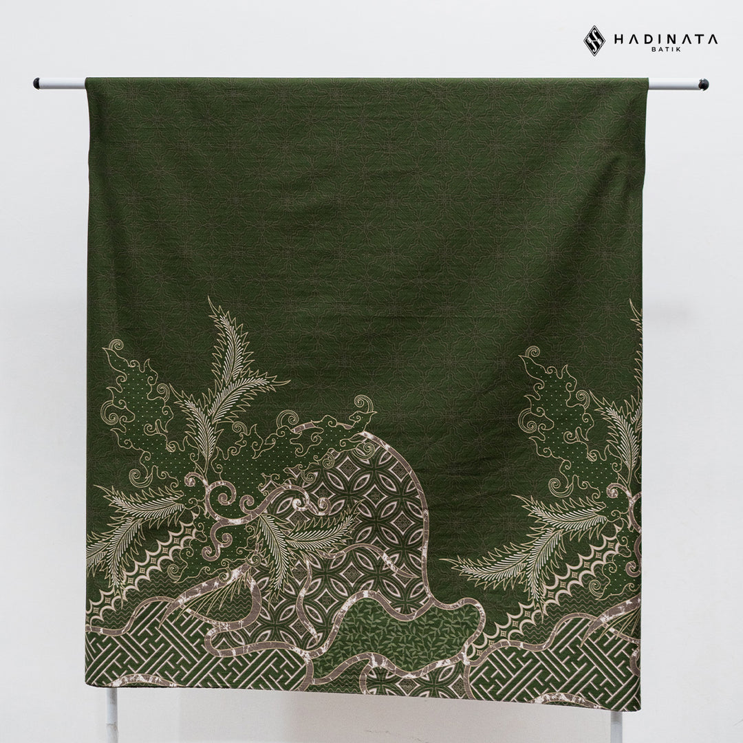 Hadinata Batik Premium Kain Katun Superfine Datura Green