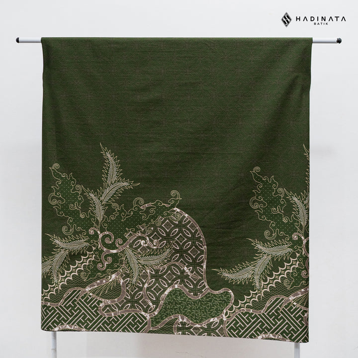 Hadinata Batik Premium Kain Katun Superfine Datura Green