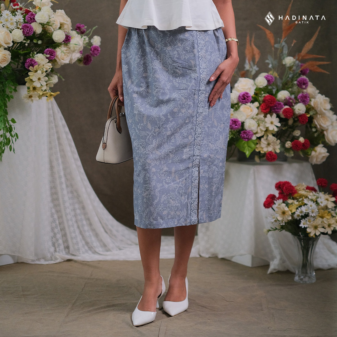Hadinata Batik Premium Rok Batik Wanita Senandika Grey